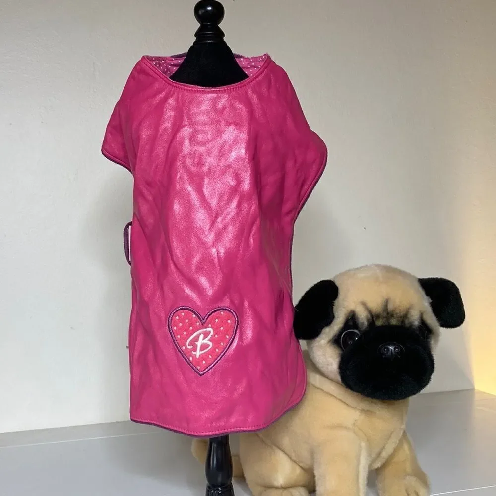 BARBIE Pink Fashion Vinyl Dog Coat Vest
